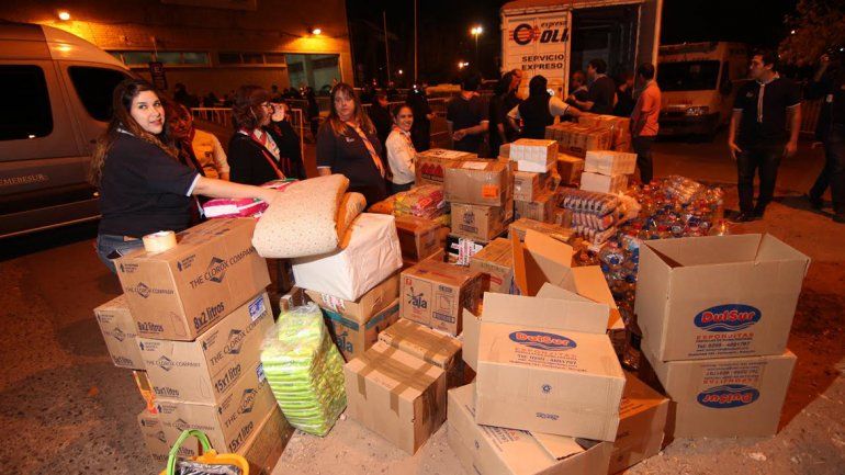 Las donaciones ya fueron enviadas a la ciudad chubutense.