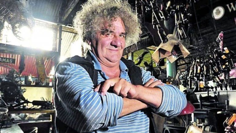 Murió a los 76 años Carlos Regazzoni, el artista chatarra