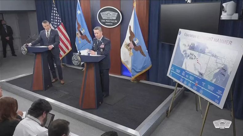 Operación Martillo de Medianoche: el Pentágono reveló detalles del masivo bombardeo a Irán