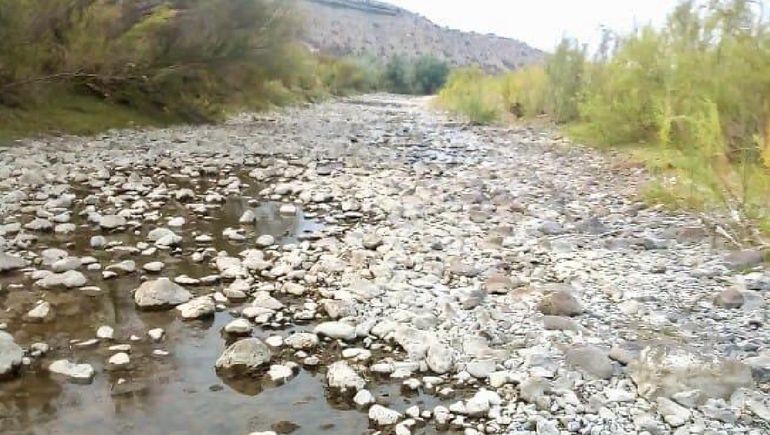 La sequía del arroyo Covunco. La sequía del arroyo Covunco.