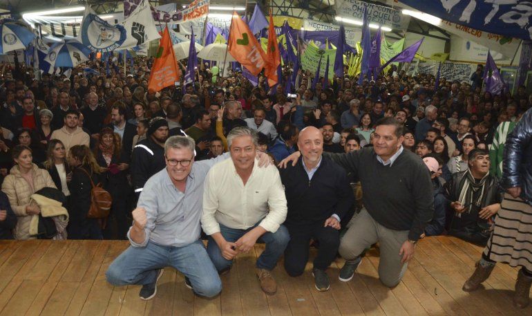 Figueroa y dirigentes de su espacio apoyaron a su candidato en Cutral Co