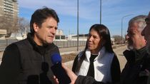 Los funcionarios recorrieron la obra durante la mañana de este sábado. Los funcionarios recorrieron la obra durante la mañana de este sábado.