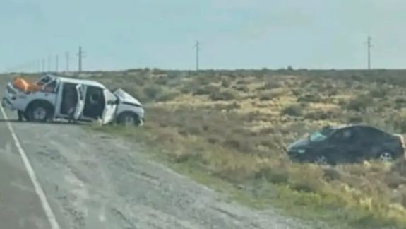 Víctor Pipo Aniotzbehere, de Puerto Madryn, viajaba en el Chevrolet Prisma junto a su pareja y por el choque frontal con la camioneta murió en el acto.