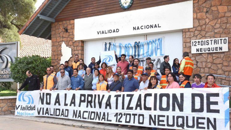 Trabajadores de Vialidad realizarán un abrazo simbólico en rechazo a la privatización