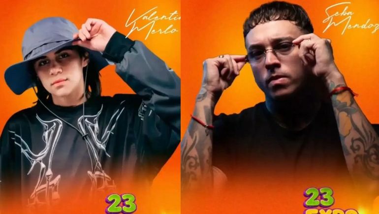 Seba Mendoza y Valentino Merlo, la gran apuesta musical de la Expo Mariano Moreno