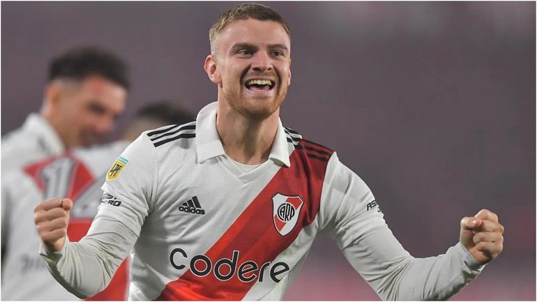 Lucas Beltrán, la carta de gol de River. El juvenil se ganó la titularidad en la Liga por su aporte decisivo en los últimos metros de la cancha.