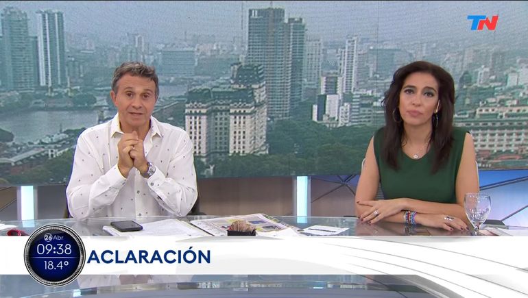 Llegó el pedido de disculpas después del insólito episodio con una frase ordinaria en TN.