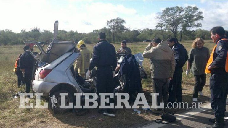 Seis muertos tras un choque frontal en Santiago del Estero