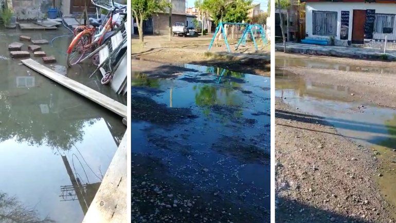 Confluencia: hay al menos unas siete casas con desbordes cloacales