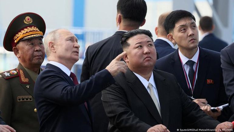 Vladimir Putin y Kim Jong-Un en el encuentro del año pasado.