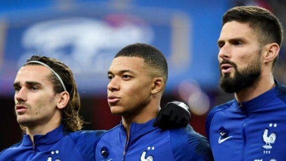 Griezmann, Mbappé y Giroud.