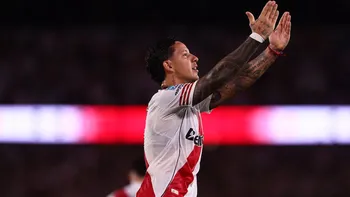 Driussi anotó el primer gol de River. Driussi anotó el primer gol de River.