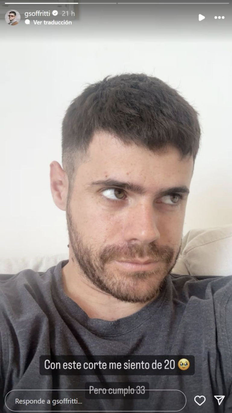 El posteo de Gastón Soffritti. El posteo de Gastón Soffritti.