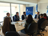 El fiscal general José Geréz en la reunión junto al Consejo de la Magistratura.