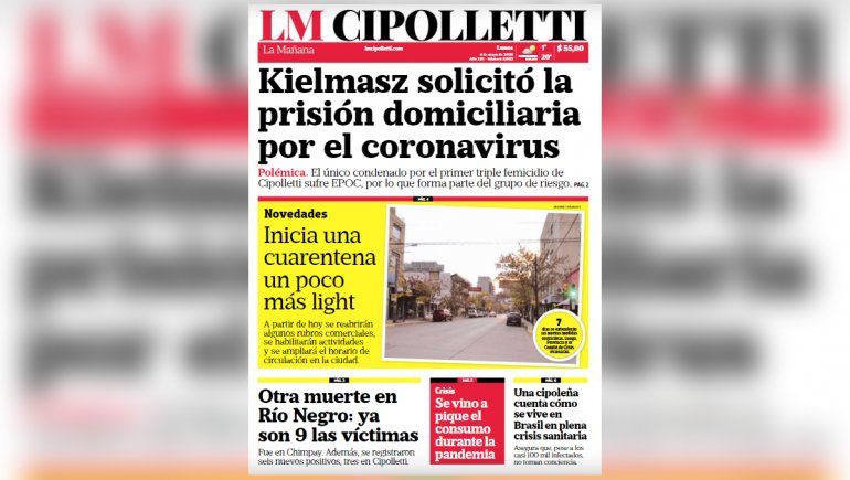 Mirá la edición impresa de LM Cipolletti