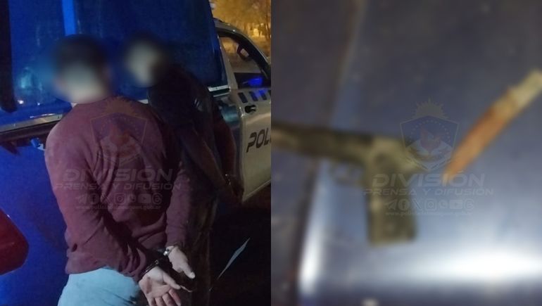 Dos detenidos por la violenta pelea familiar en Plottier / Foto Prensa Policía