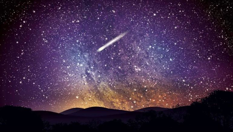 Dos noches mágicas en el cielo: una lluvia de estrellas y la Luna de Flores
