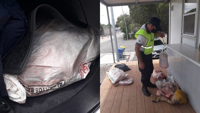 Lo atraparon intentando transportar 400 kilos de carne ilegal
