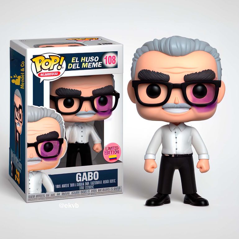 El funko del escritor colombiano Gabriel García Márquez, una de las producciones del joven creador peruano José Troncoso. El funko del escritor colombiano Gabriel García Márquez, una de las producciones del joven creador peruano José Troncoso.