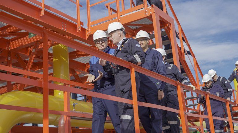 Macri inauguró la planta de gas de Tecpetrol en Vaca Muerta