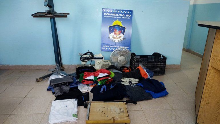Hallaron el botín de la cooperativa textil en un aguantadero
