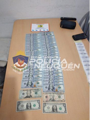 En el operativo se secuestraron dólares, pesos y plantas de marihuana.