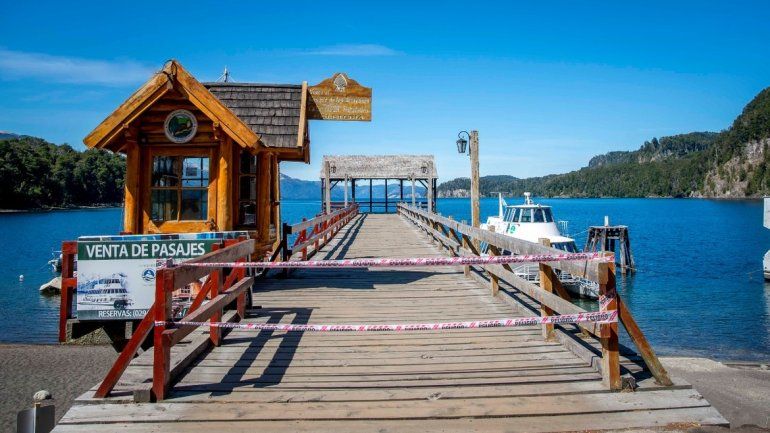 El muelle de Villa La Angostura