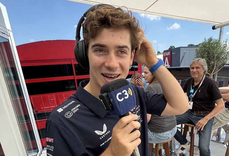 Franco Colapinto preparado en la previa de Imola