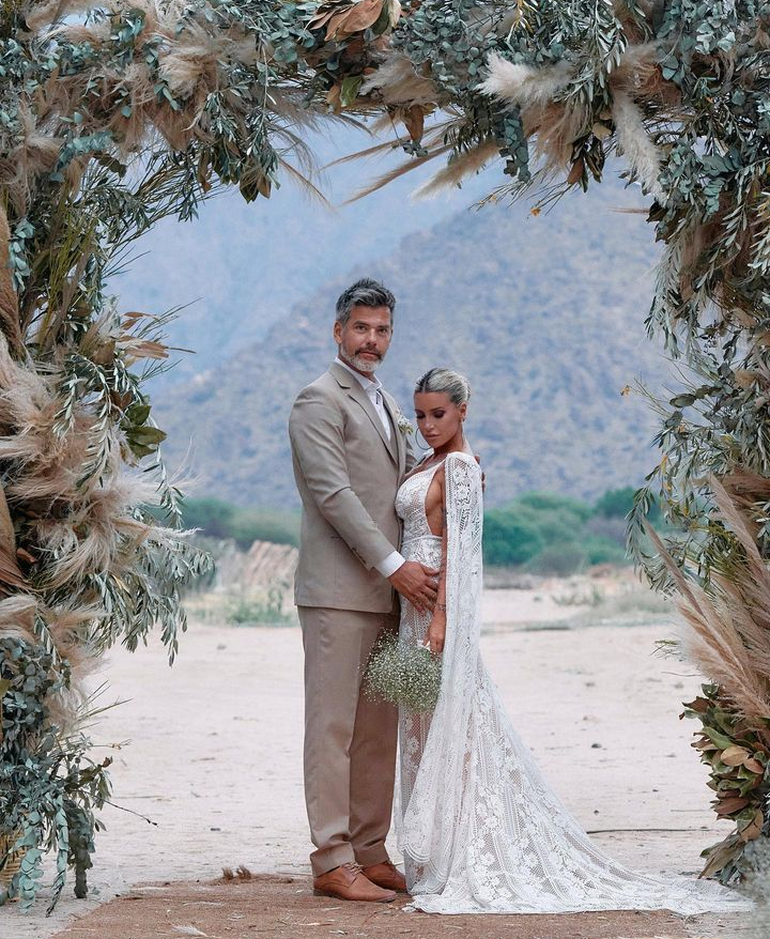 La actriz y el abogado celebraron su primera boda en Salta. La segunda será en diciembre en Buenos Aires.