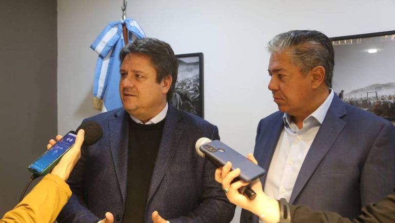 Mariano Gaido y Rolando Figueroa. Foto: prensa municipalidad. Mariano Gaido y Rolando Figueroa. Foto: prensa municipalidad.