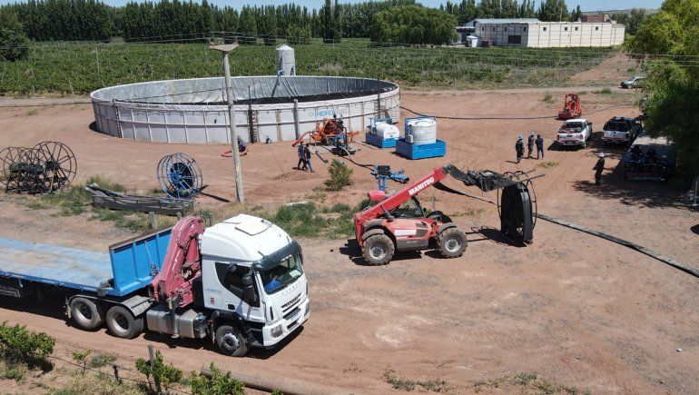 Garantizan el suministro de agua potable en Añelo