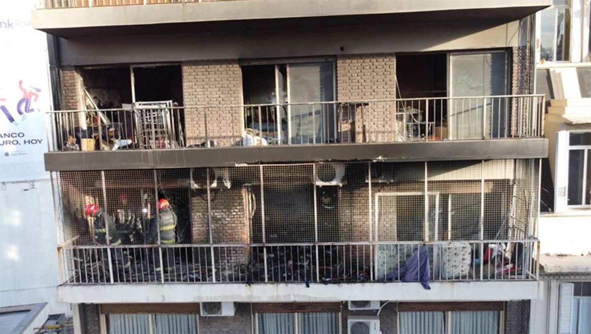Incendio en Recoleta: así quedó por dentro el departamento