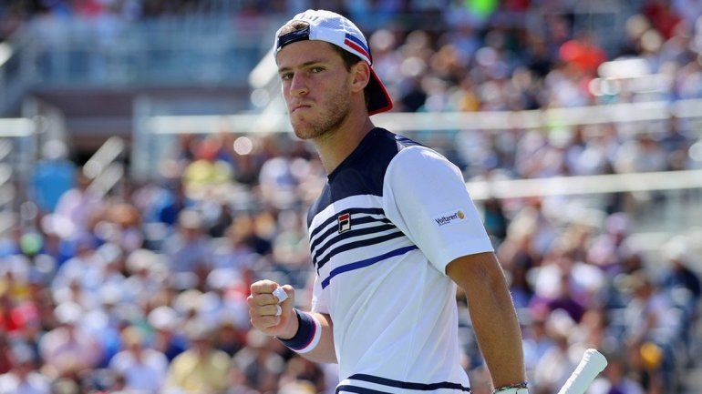 El tenista argentino festejó su pase a los cuartos de final del US Open