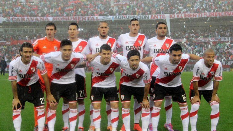 La formación estelar de River que llegó hasta las semis de 2015. Luego empezaron las partidas importantes.