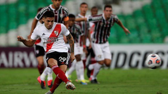 Quinto gol de Gonzalo Montiel con la camiseta de River (4 fueron de penal).