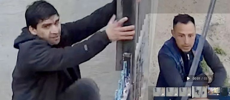 Comodoro Rivadavia: los ladrones quedaron registrados en imágenes de cámaras de seguridad. Comodoro Rivadavia: los ladrones quedaron registrados en imágenes de cámaras de seguridad.