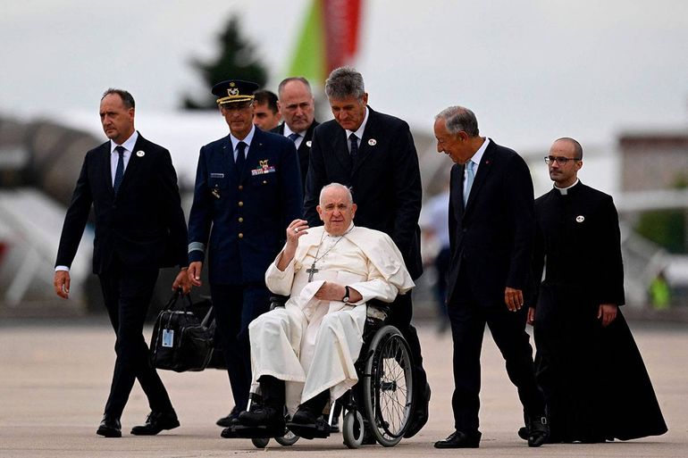 El Papa llegó a Portugal con un fuerte mensaje para Europa