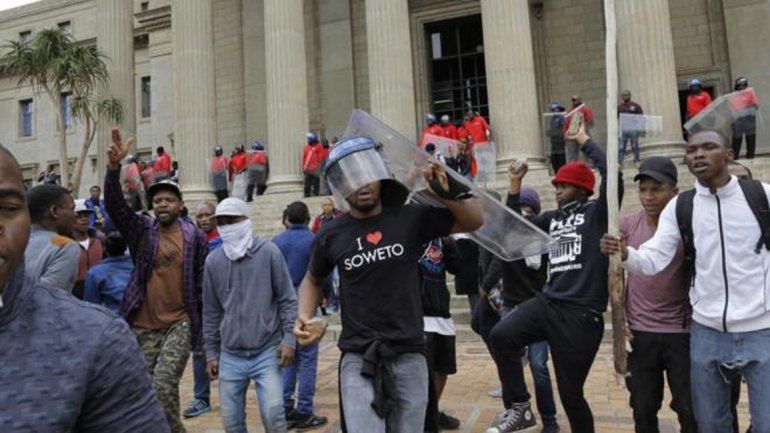 Los mayores hechos de violencia fueron en Johannesburgo.