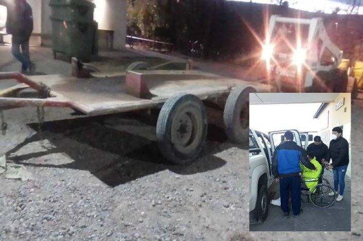 Camión volcador arrastró a un empleado municipal: está grave