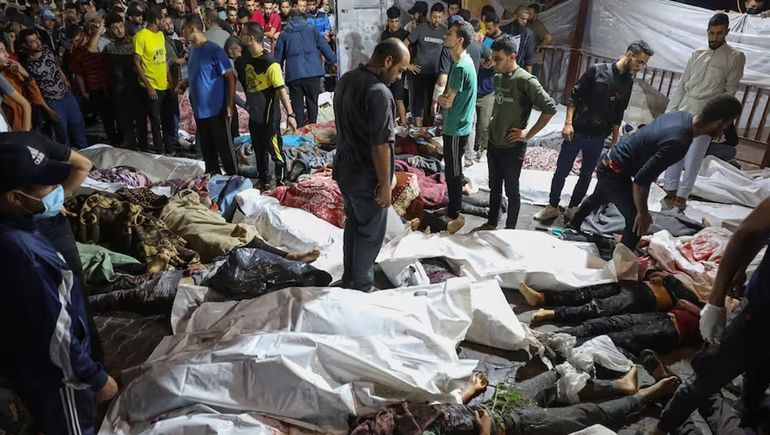 Ataque brutal a un hospital en la Franja de Gaza deja al menos 200 muertos