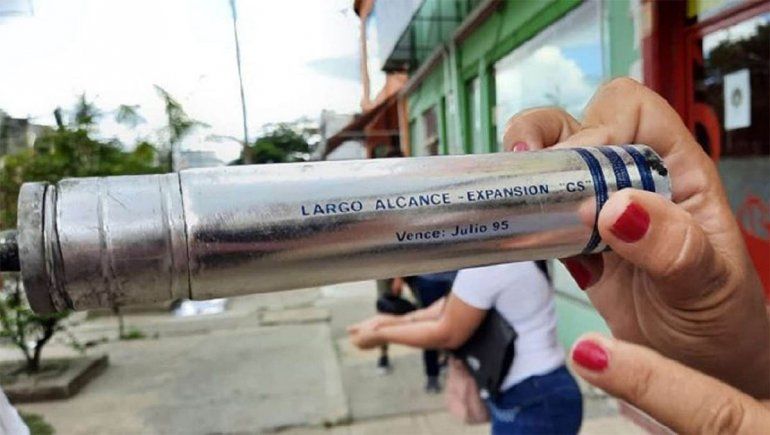 Formosa: la policía tiró gas lacrimógeno vencido, una sustancia altamente tóxica