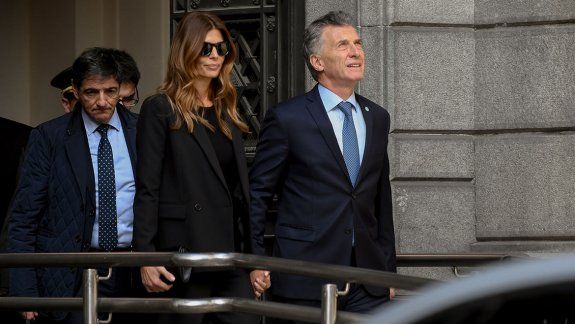 Macri y Awada asistieron al velorio de De la Rúa en el Congreso