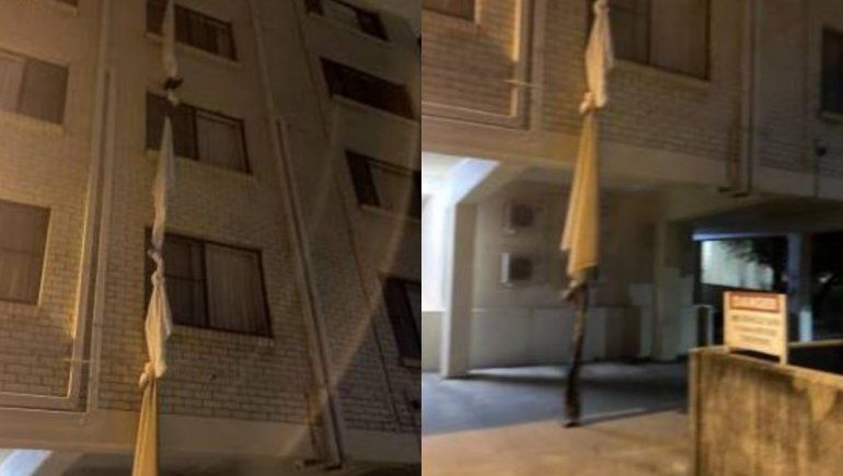 Facebook: intentó escapar de un hotel donde hacía cuarentena y fue capturado.