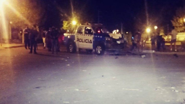 Delincuentes internados tras chocar con la Policía
