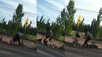 grabaron la brutal golpiza a una joven trans en la ruta 22 grabaron la brutal golpiza a una joven trans en la ruta 22