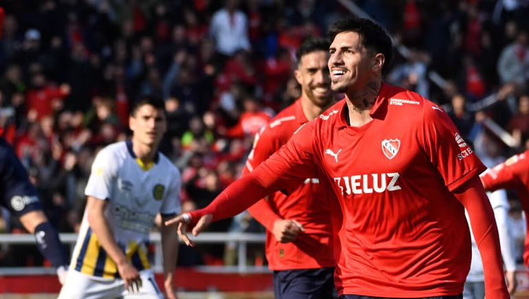 Kevin Lomónaco anotó el único gol de Independiente.