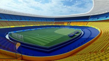 Boca trabaja en la ampliación de su estadio.