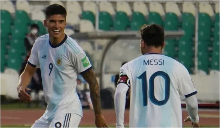 Joaquín Correa en uno de sus últimos partidos jugando con la camiseta de la Selección Joaquín Correa en uno de sus últimos partidos jugando con la camiseta de la Selección