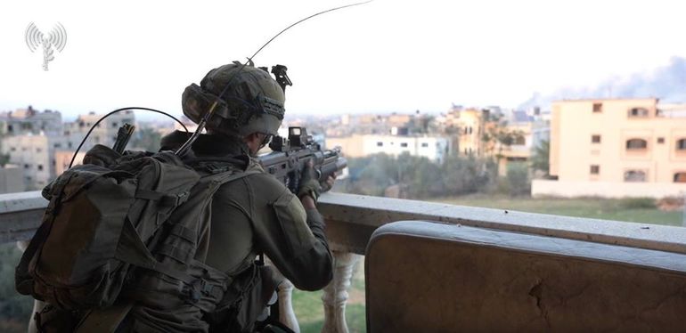 Un comando de Israel durante enfrentamientos con milicias de Hamás en el norte deGaza Un comando de Israel durante enfrentamientos con milicias de Hamás en el norte deGaza