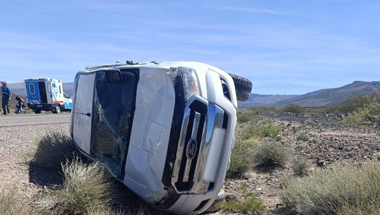 Se produjo un vuelco a 4 kilómetros de Buta Ranquil.